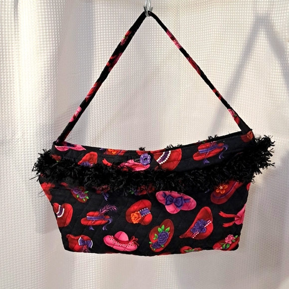 VNTG Handmade Red Hat Society Bag & LGG Shirt Bundle - Picture 1 of 16